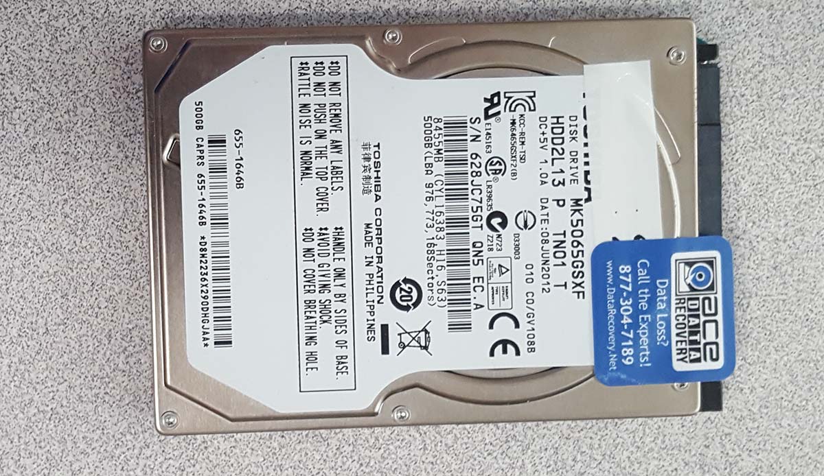 Hard Drive Recovery MK5065GSXF