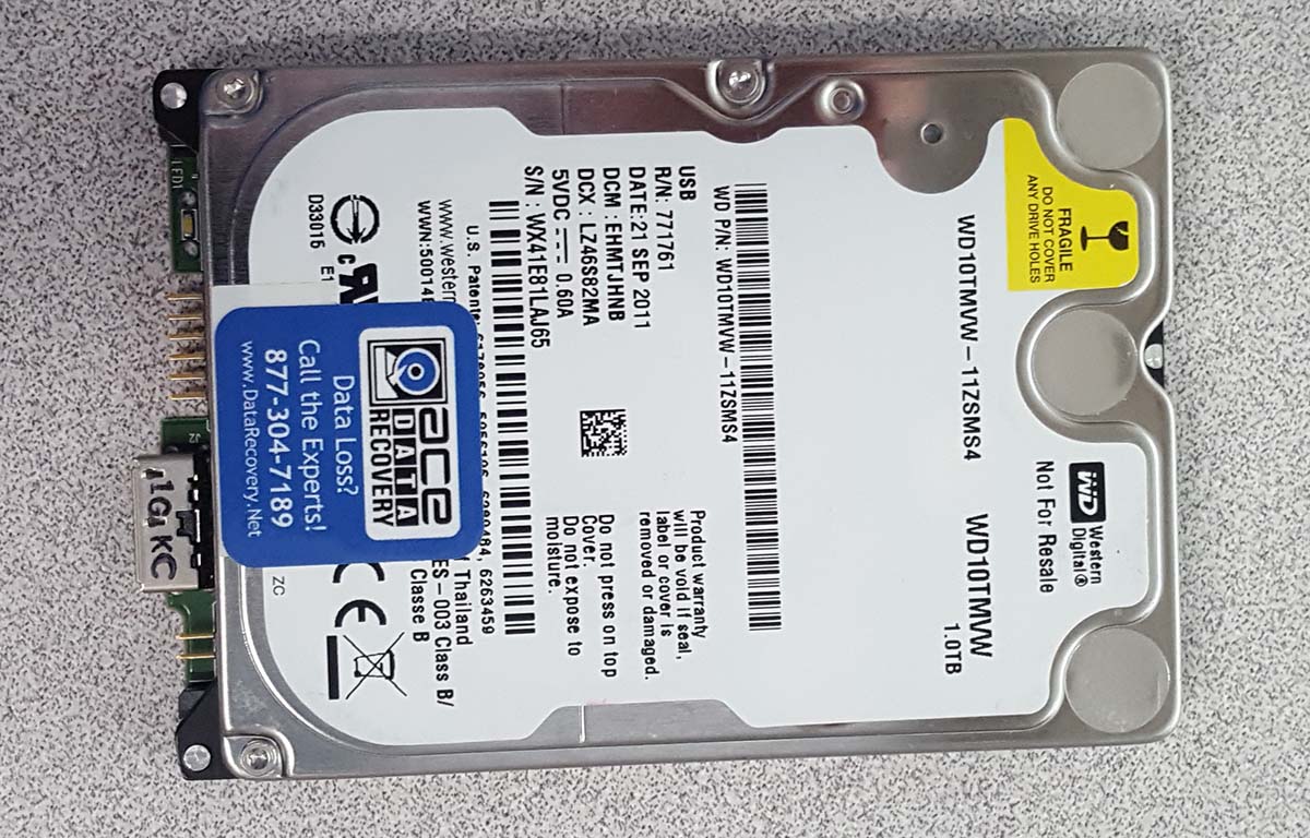 Hard Drive Recovery WD10TMVW