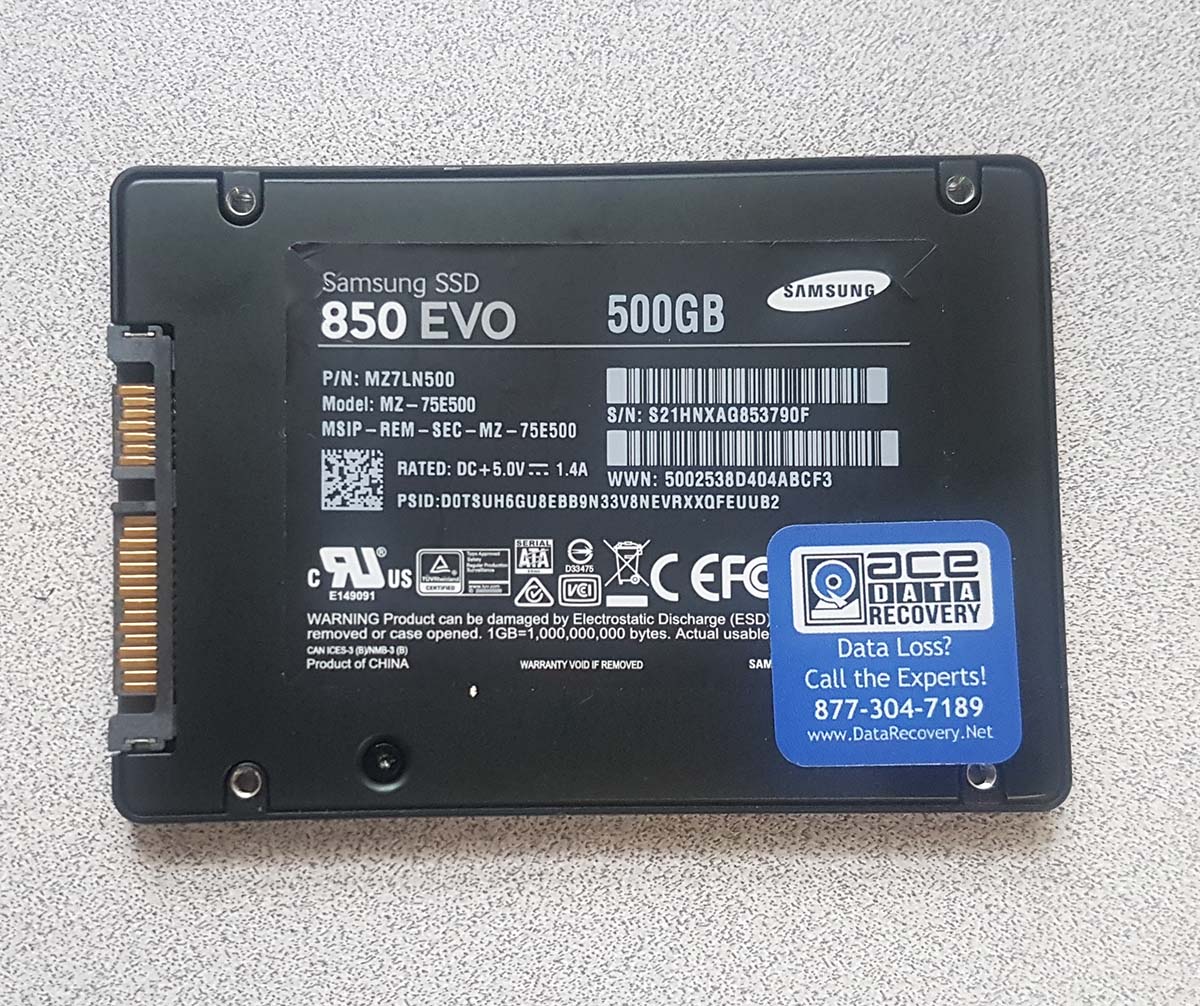 SSD Drive Recovery MZ7LN500