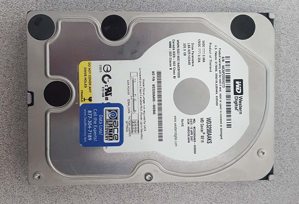 Hard Drive Recovery WD3200AAKS
