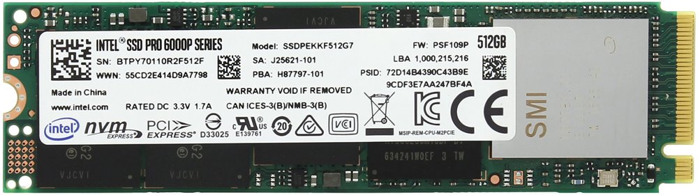 Intel SSD PRO 6000P series data recovery