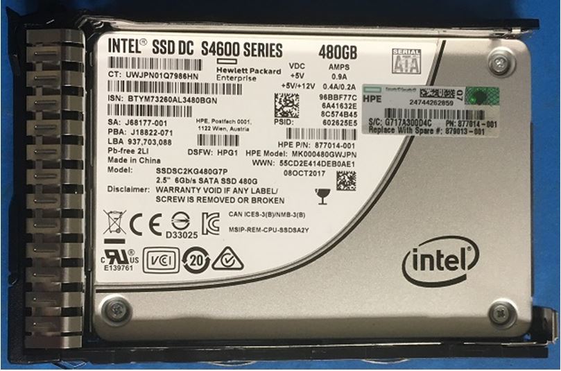 Intel SSD DC S4600 series data recovery