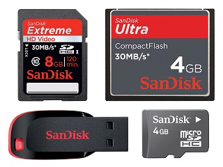 SanDisk Memory Cards data recovery