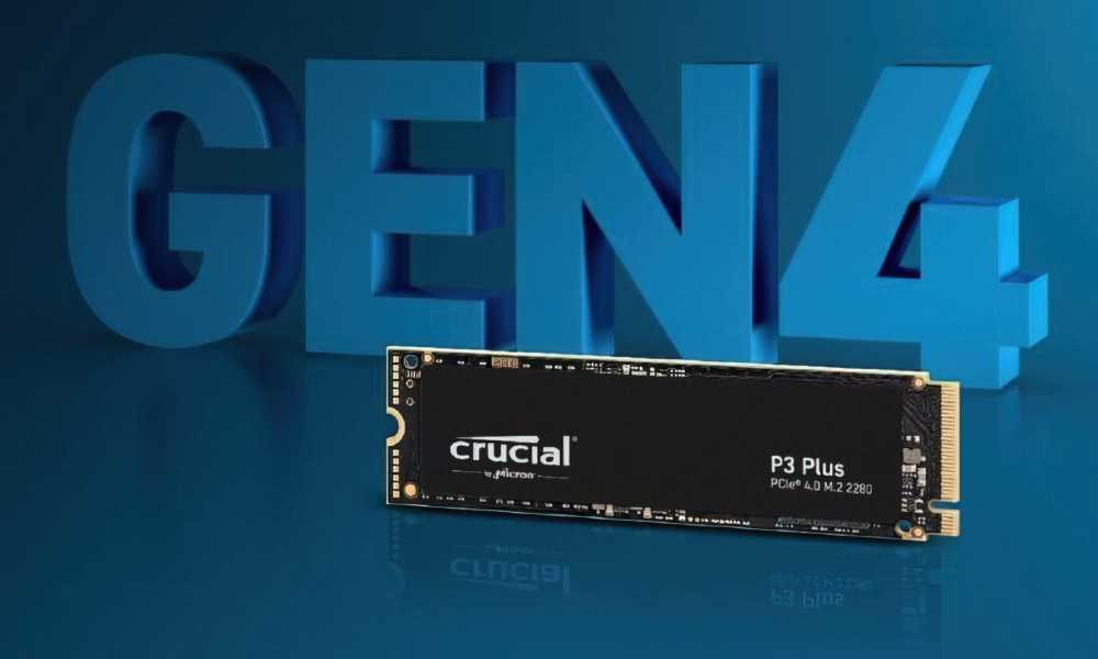 Crucial P3 Plus M.2 2280 4TB PCI-Express 4.0 x4 NVMe 3D NAND