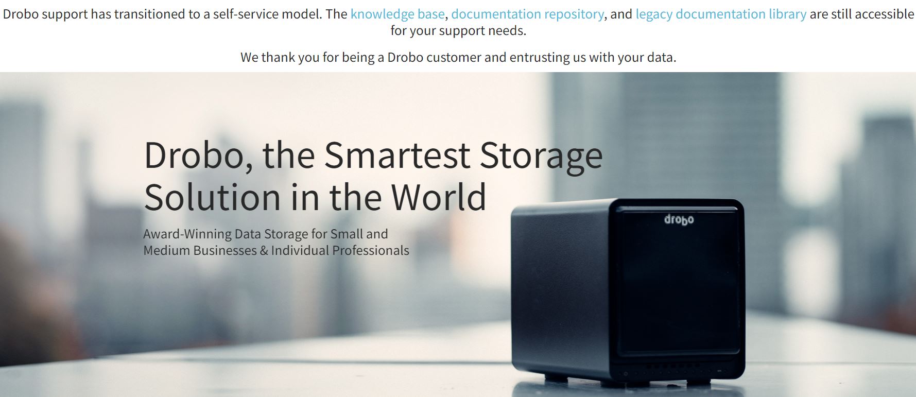 Drobo BeyondRAID self-service