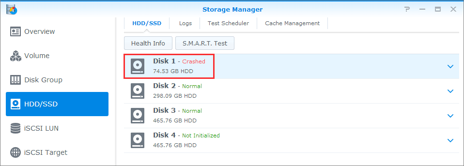 Synology degraded RAID volume recovery NAS