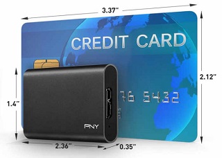 Tiny PNY Elite Portable SSD data recovery